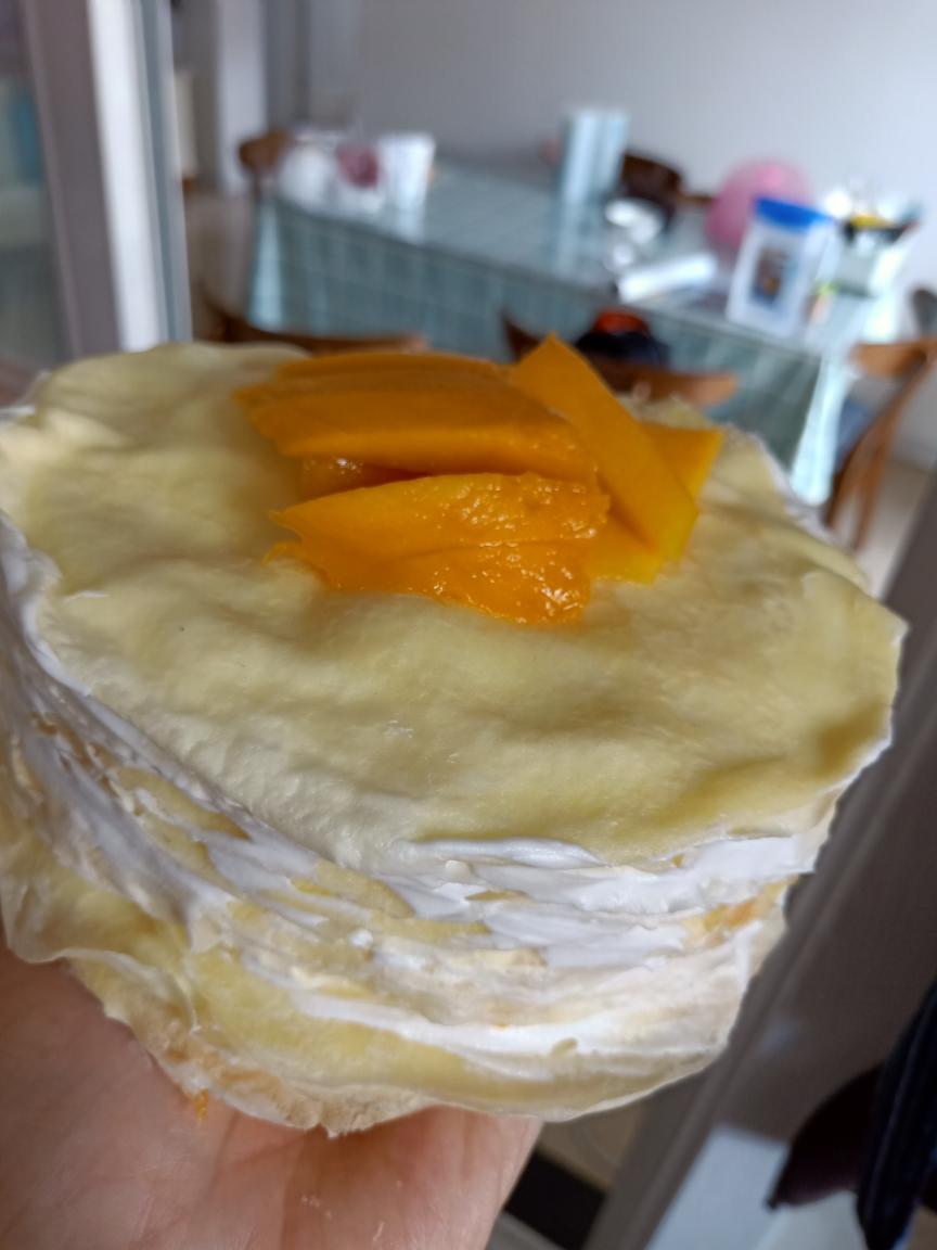 六寸芒果千层蛋糕