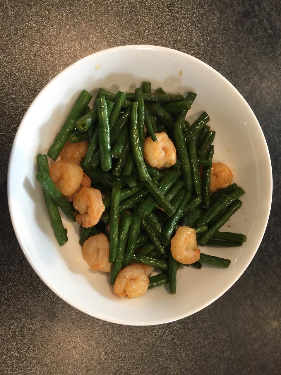 芊_shirley做的豆角炒虾仁