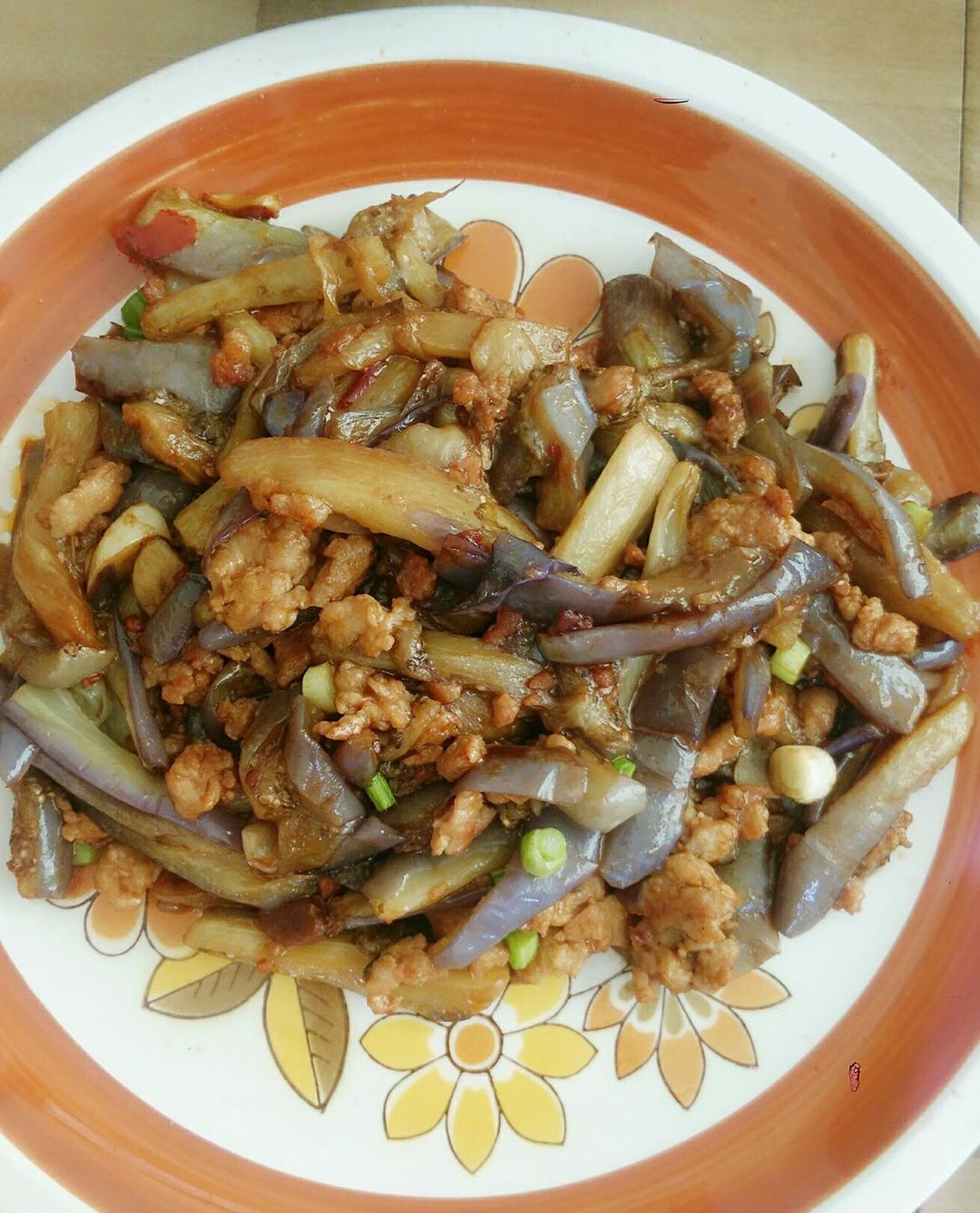 红烧肉沫茄子