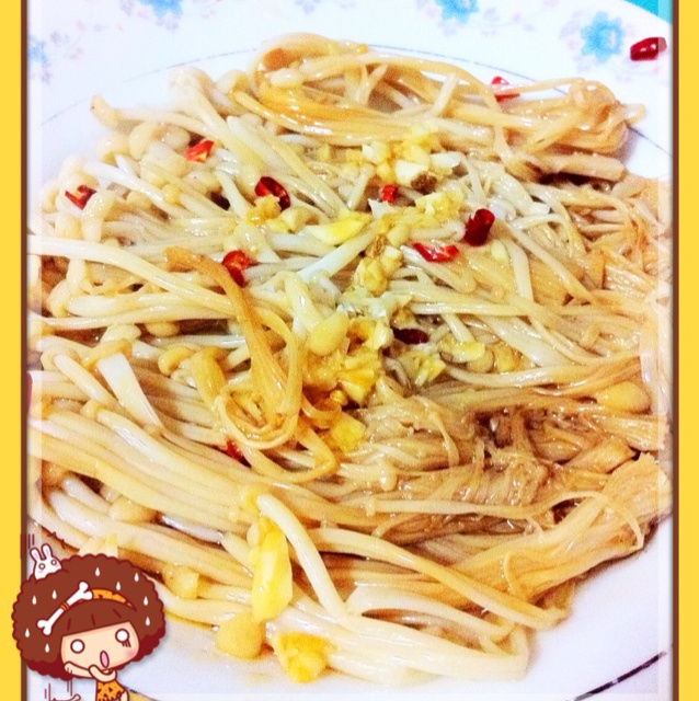 蒜蓉蒸金针菇