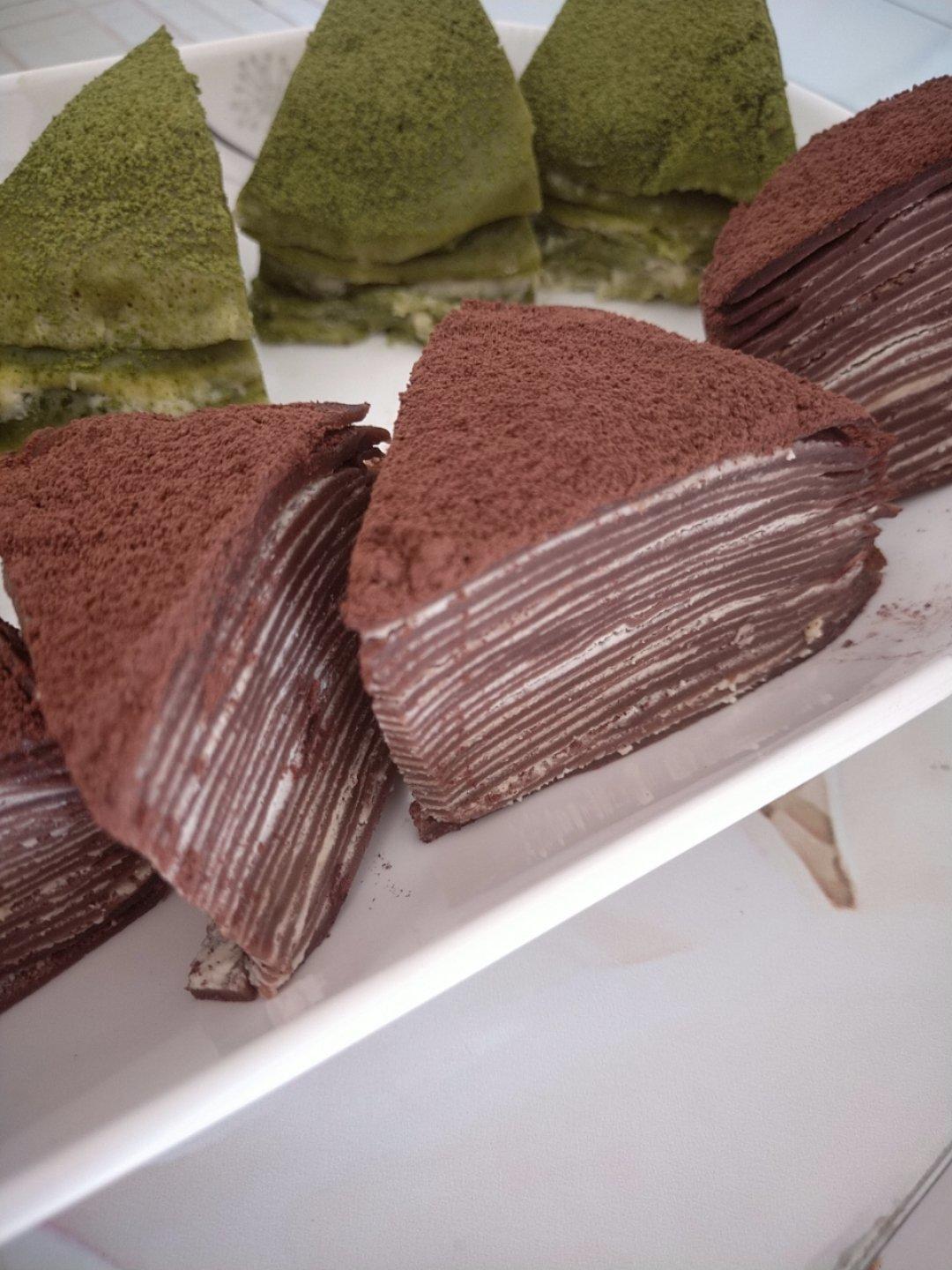 巧克力千层可丽饼