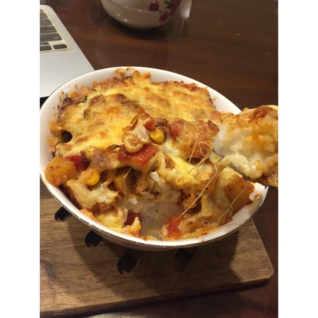 番茄鸡肉浓情焗饭【两人份】