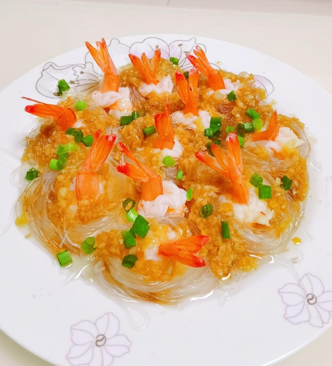 蒜蓉粉丝蒸凤尾虾