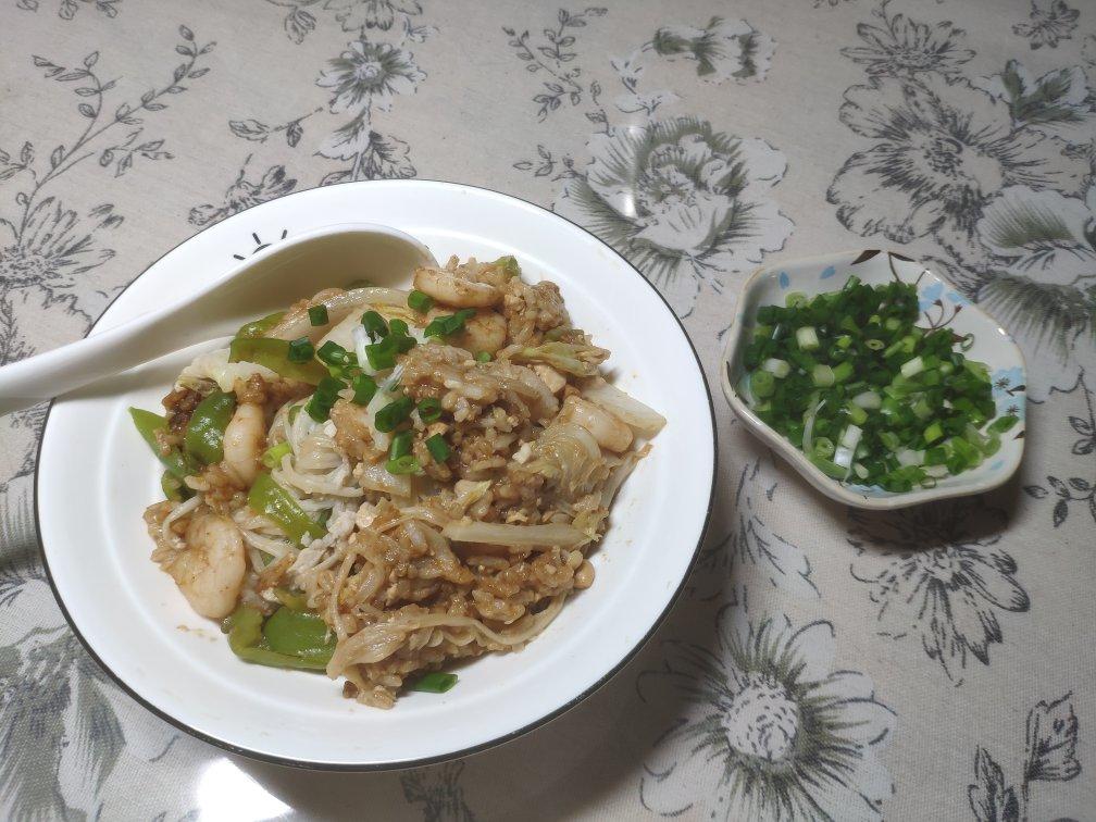 咸蛋黄虾仁炒饭