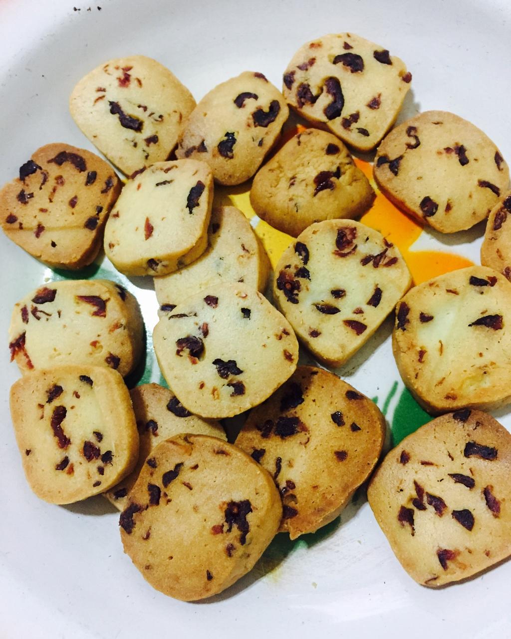 低糖少油版蔓越莓饼干