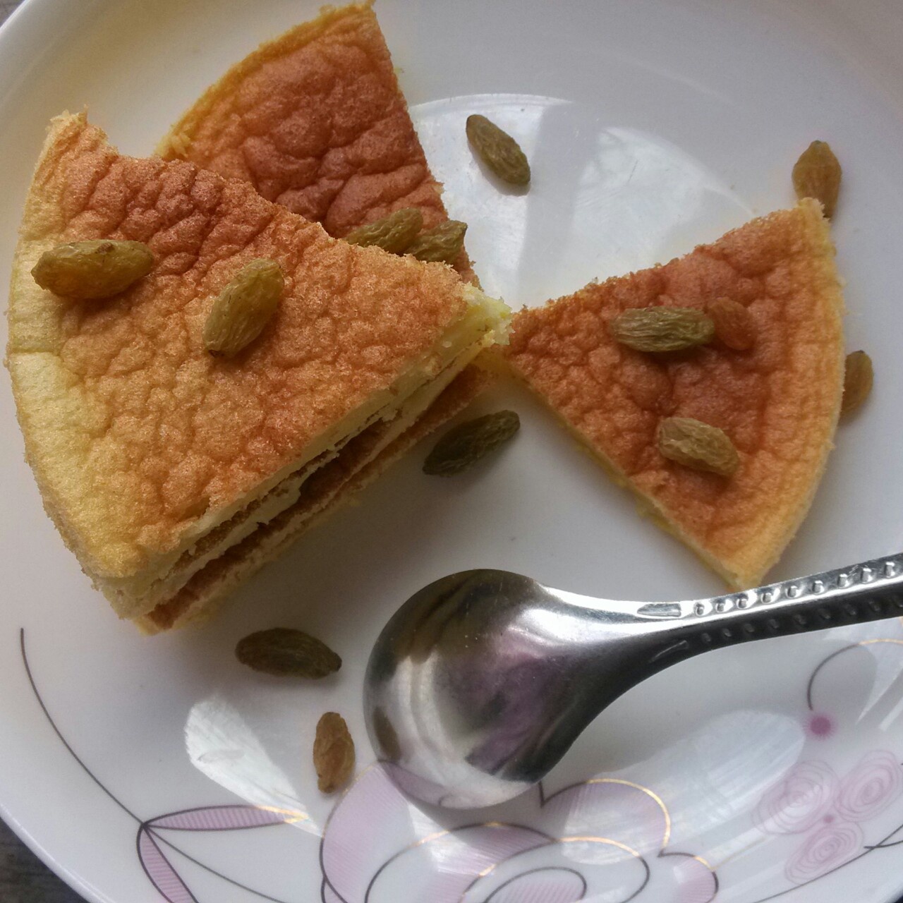 6寸原味戚风蛋糕