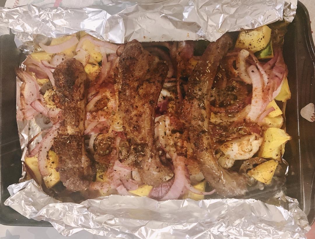 超好吃的烤羊排烤箱版