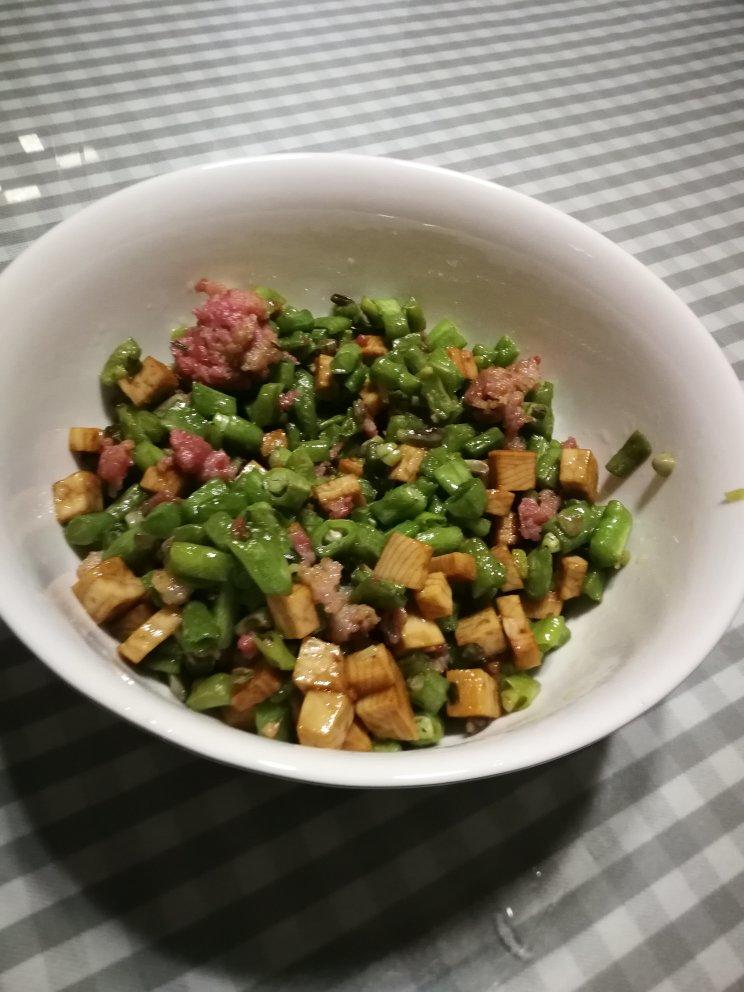 榄菜肉末炒豆角