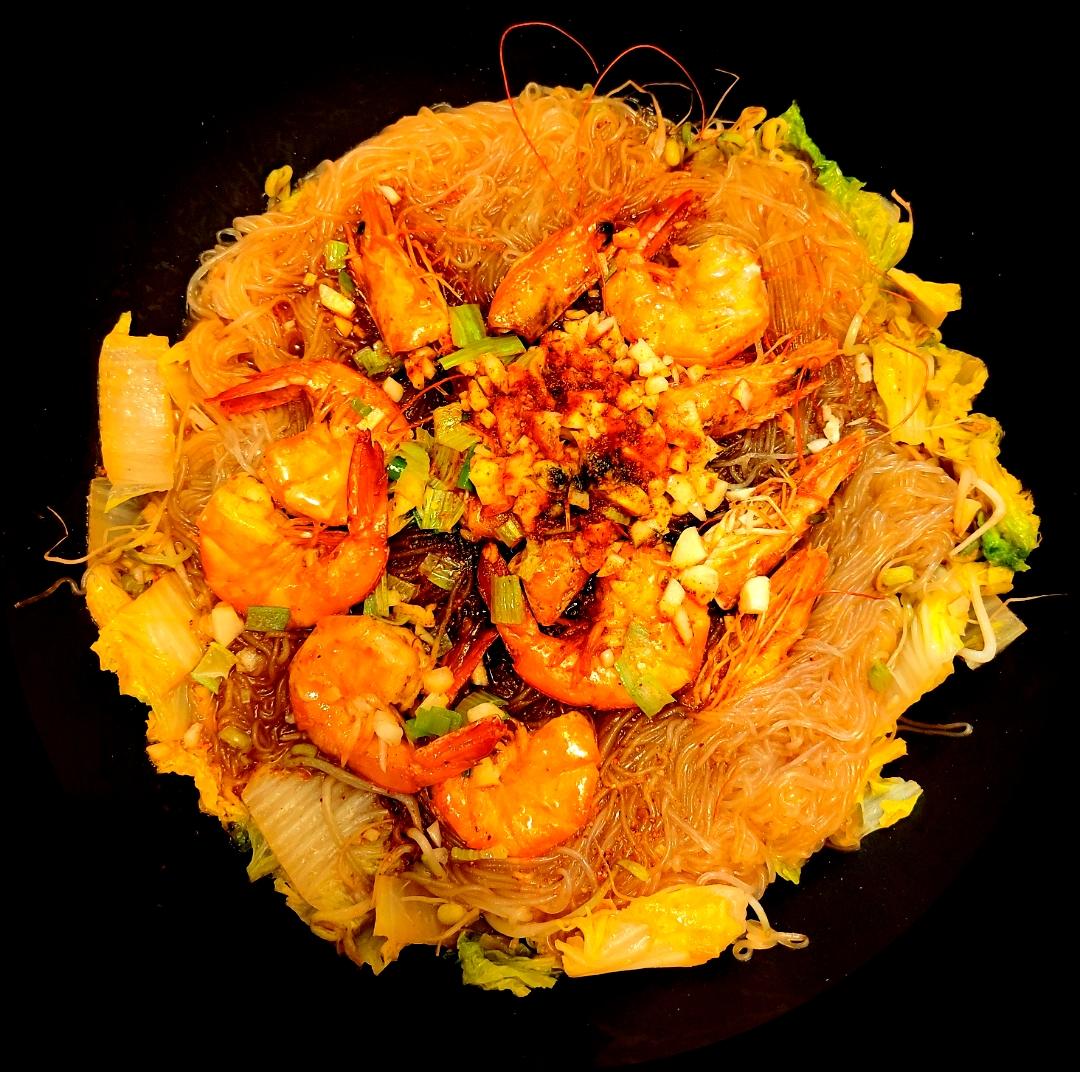 蒜蓉粉丝虾🍤+娃娃菜