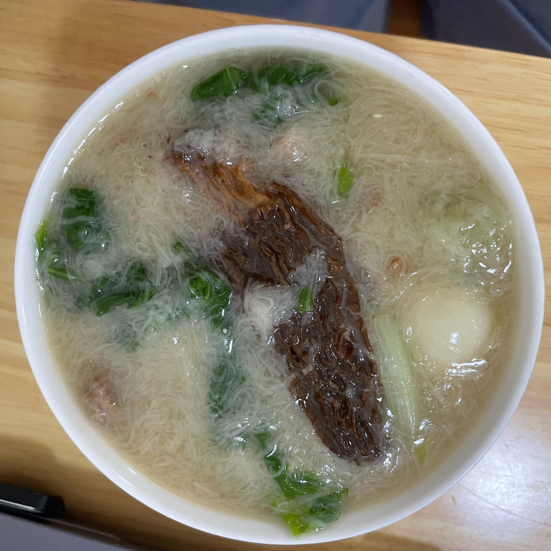 简单又好吃的宝宝辅食-羊肚菌汤面