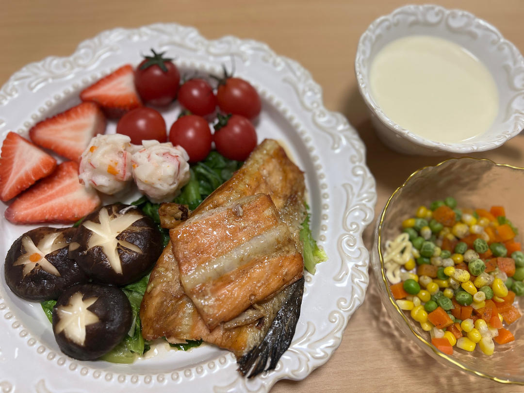 香烤孜然三文鱼骨