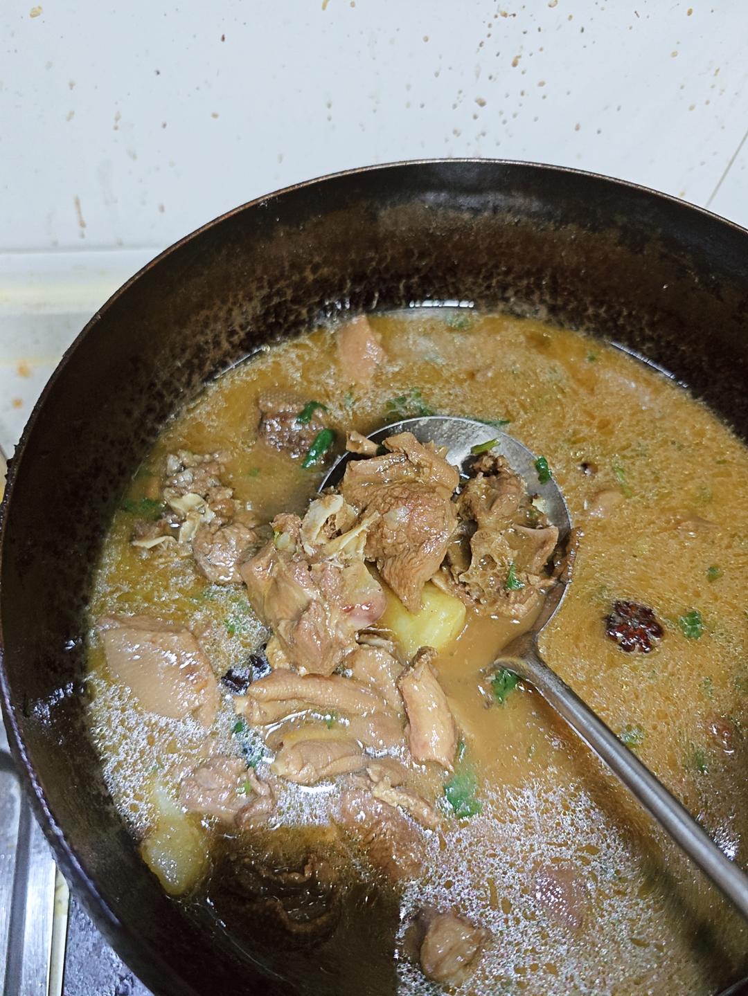 [原创] 东北名菜，铁锅炖大鹅土豆