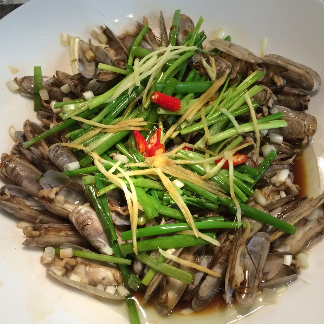 葱油蛏子
