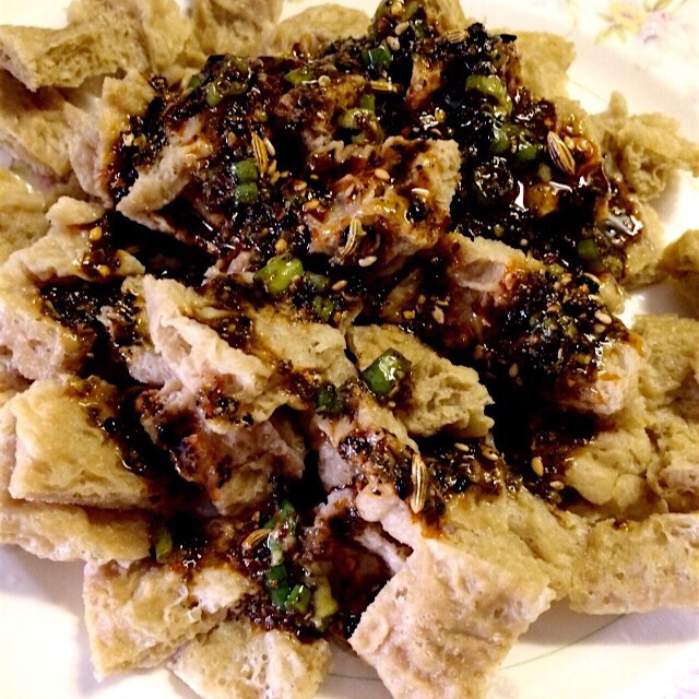 自制面筋、烤麸、凉粉、淀粉