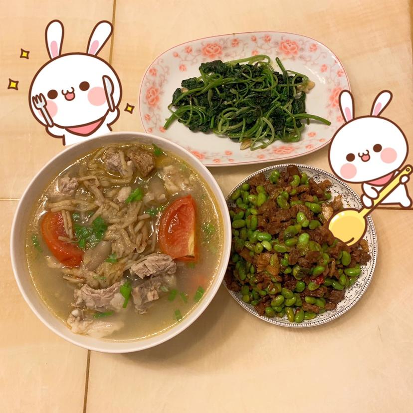 青豆炒牛肉