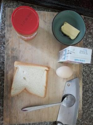 快手早餐——花生酱西多士的做法 步骤1