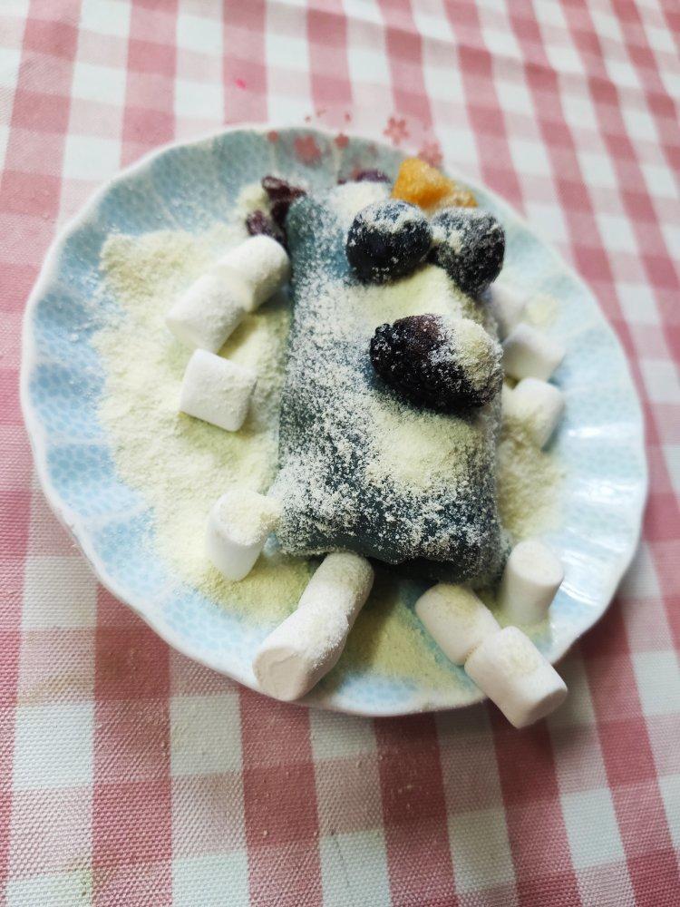 雾霾蓝芒果毛巾卷