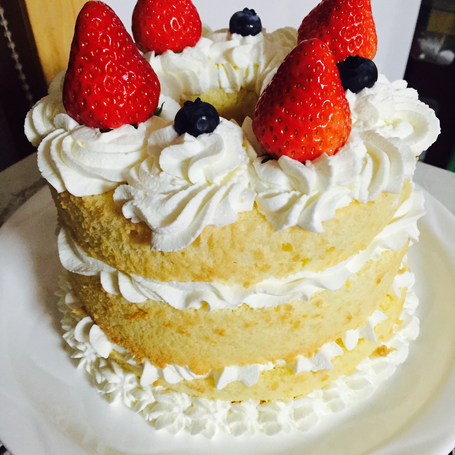 圣诞“裸蛋糕”