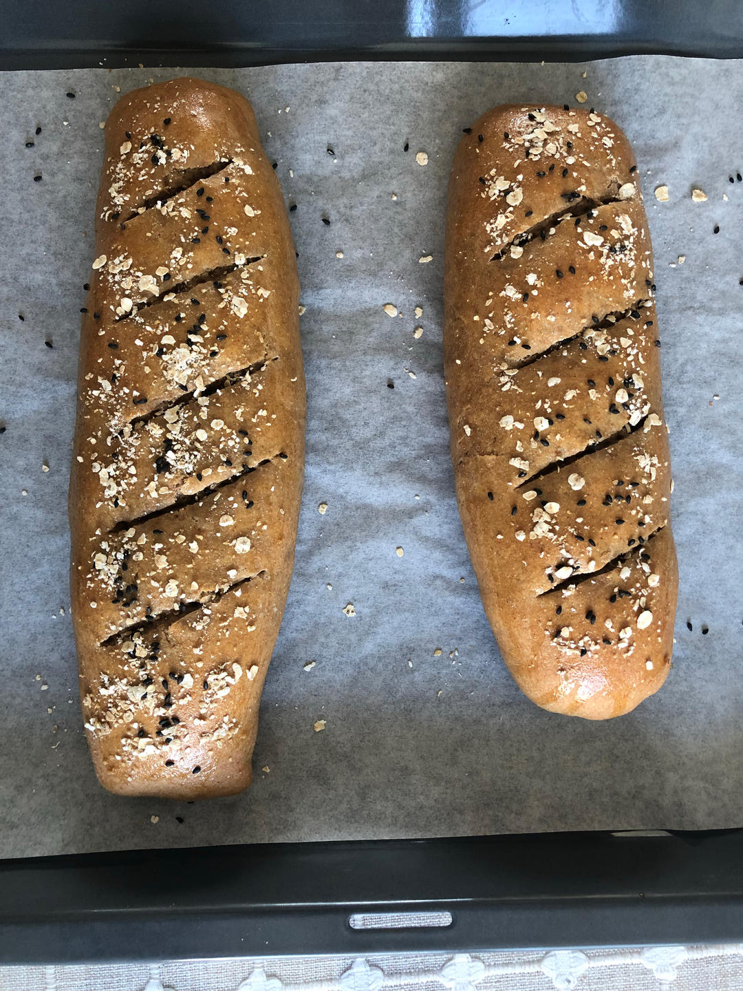 减肥党的最爱|健康全麦大列巴面包【无油无糖配方】