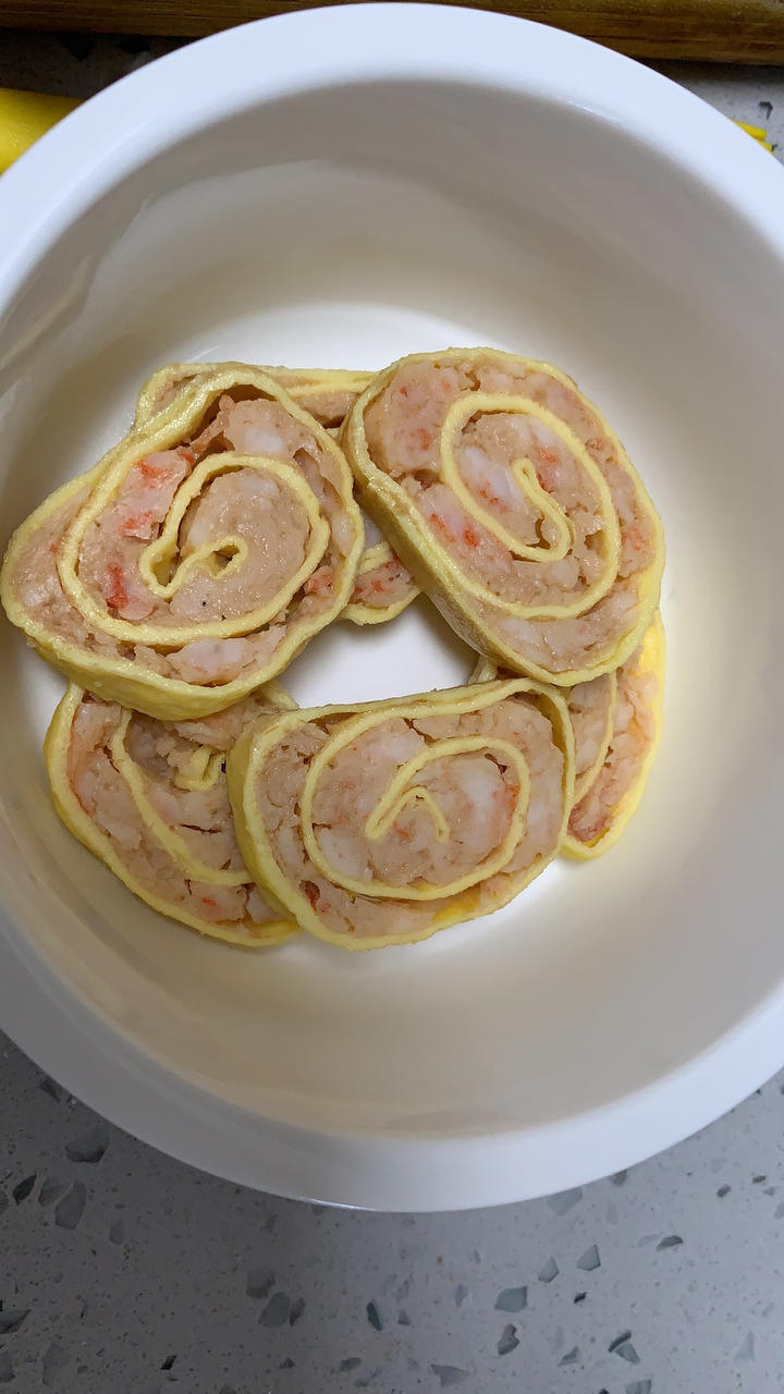 鲜虾鸡蛋卷宝宝辅食精华一岁以上宝宝