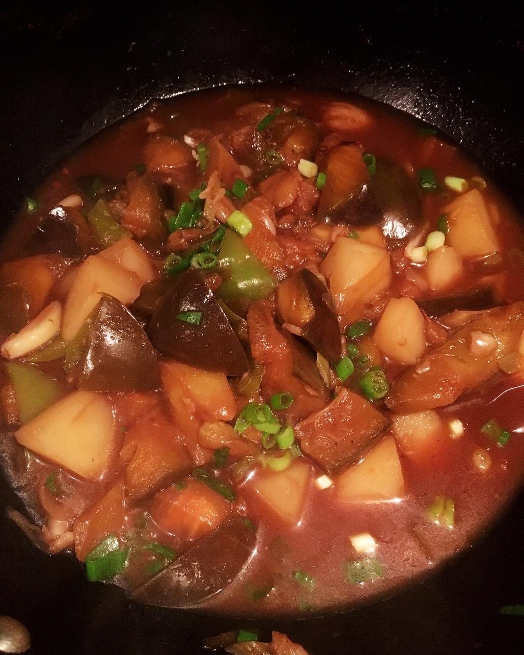 土豆炖茄子