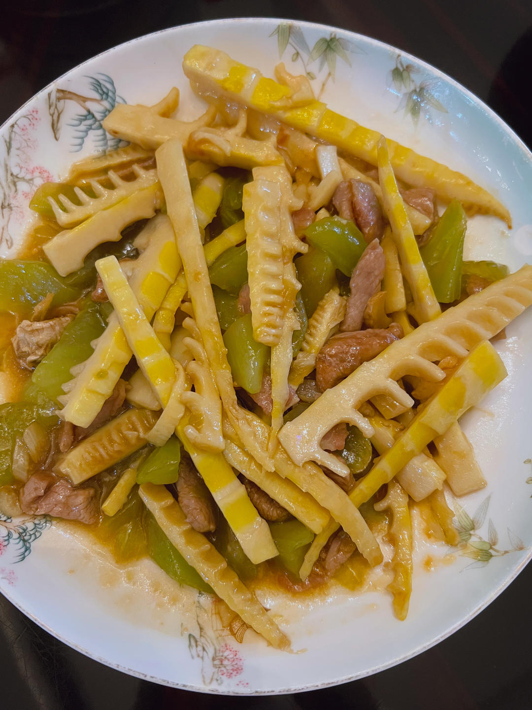 蚝油双笋炒腊肠