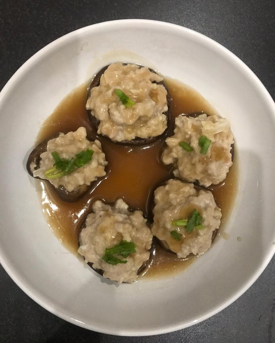 香菇鲜虾盏