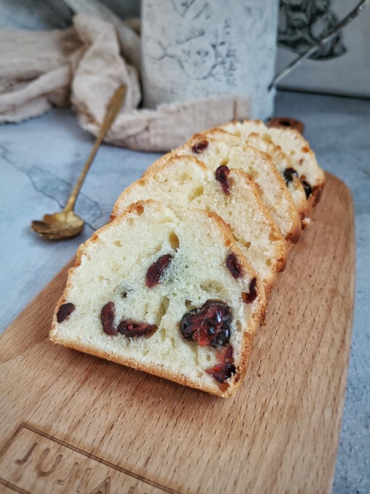 绵软蔓越莓磅蛋糕(无黄油)