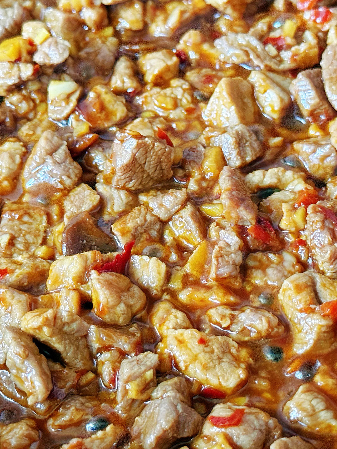 辣肉浇头迷你肉丁版
