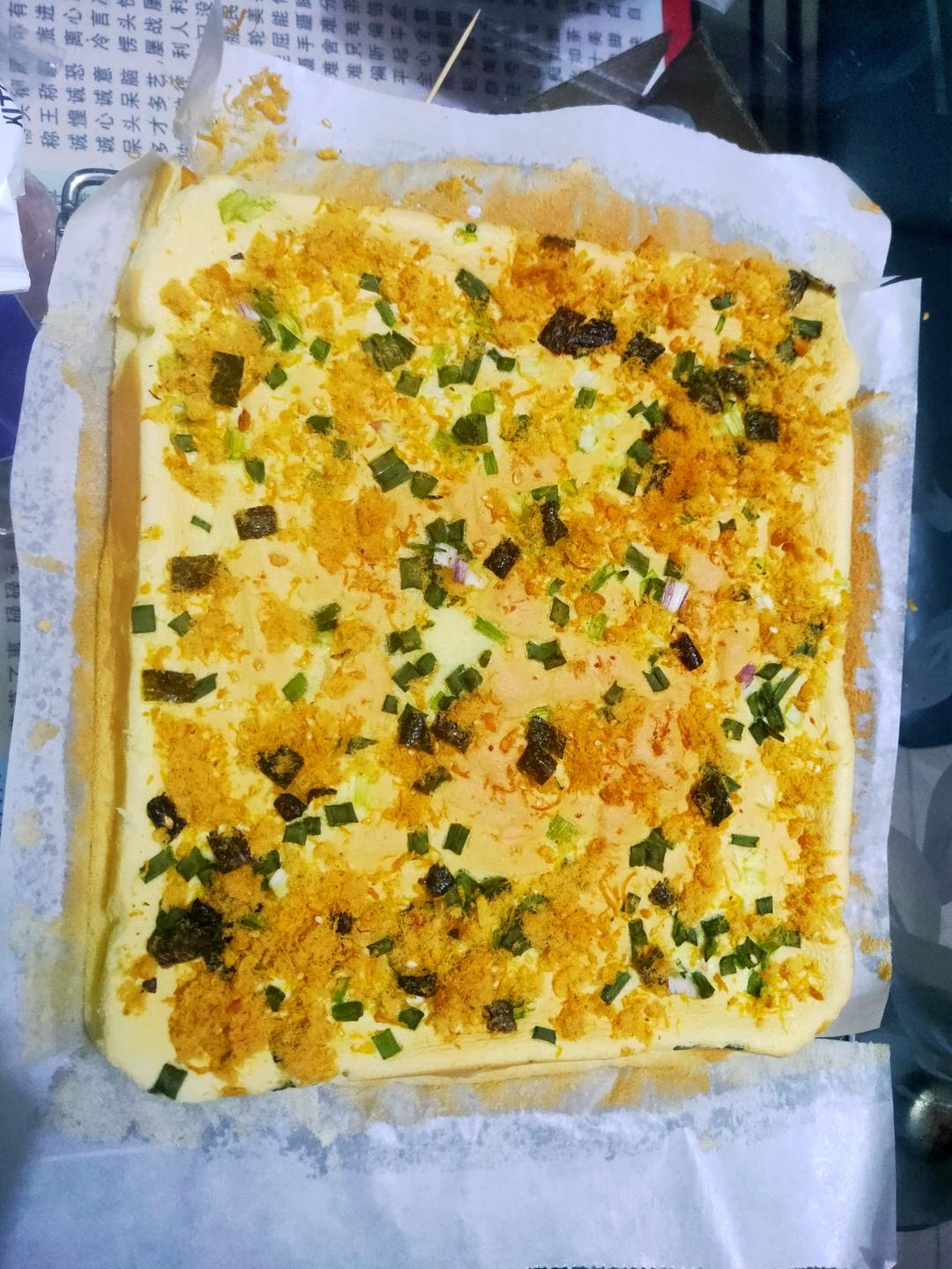 香葱肉松卷 蛋糕卷-无敌美味