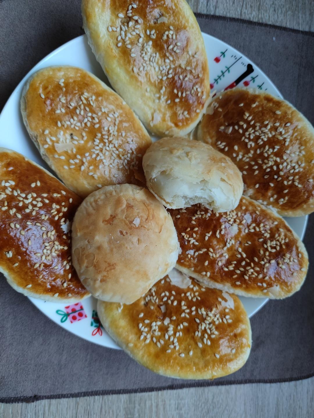 酥的掉渣椒盐牛舌饼