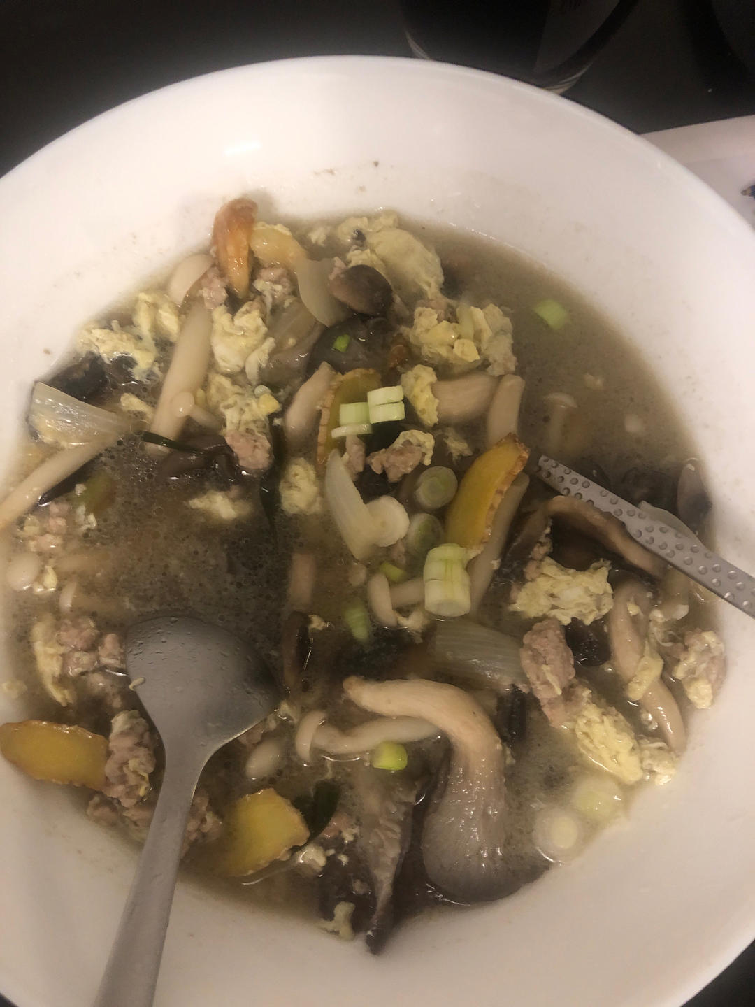 三鲜菌王汤（白蘑菇，白玉菇，平菇）
