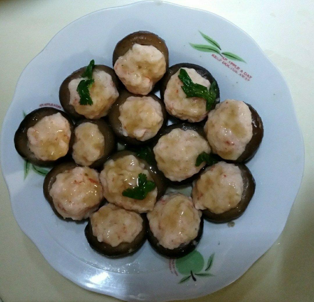 香菇鲜虾盏