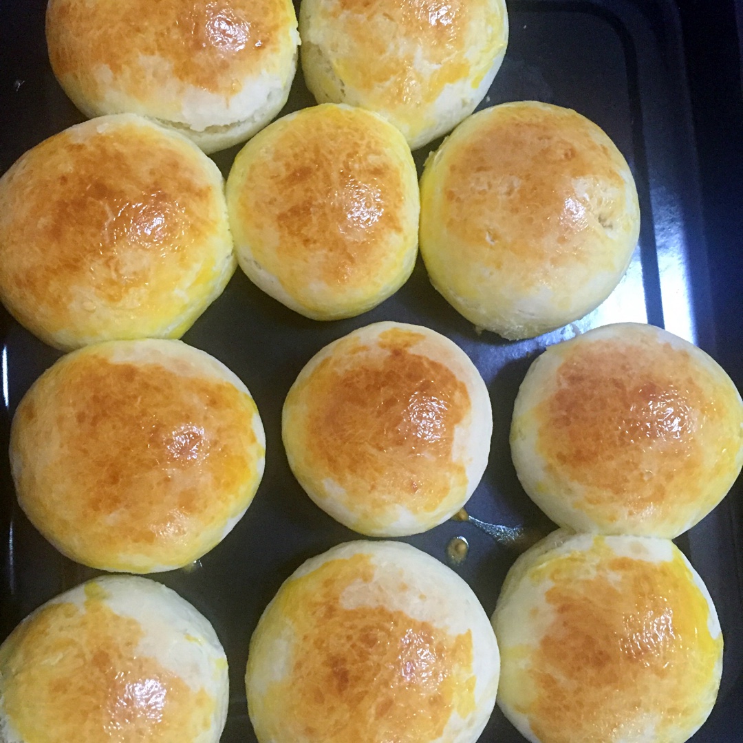 鲜奶油小餐包（一次发酵）