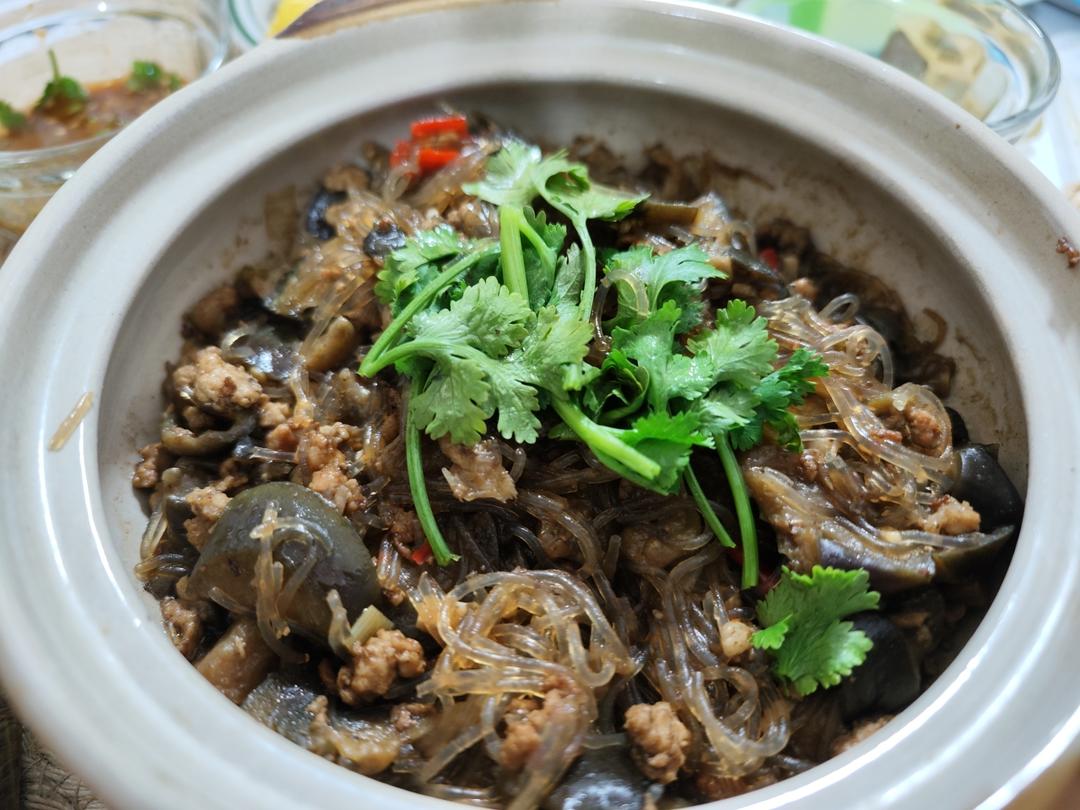 不用油炸超省油的鱼香肉末茄子煲