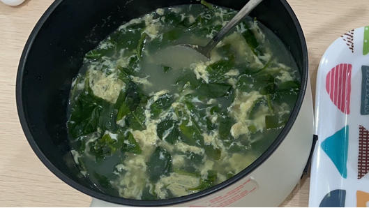 【快手菜】枸杞叶鸡蛋汤