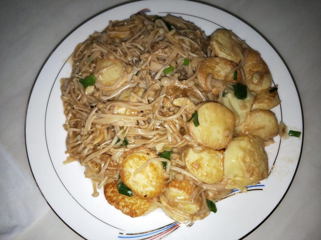超级下饭菜--金针菇日本豆腐