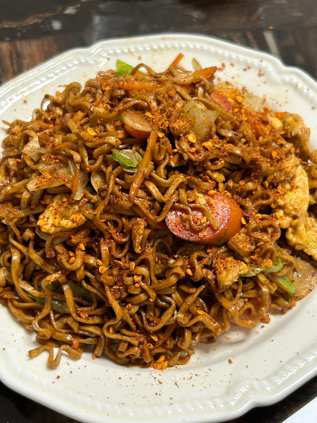 秒杀路边摊的炒方便面