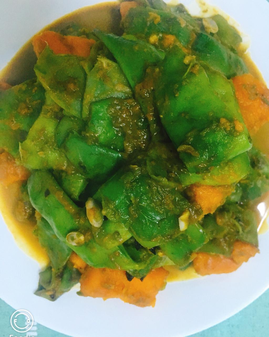 东北家常菜之窝瓜炖豆角