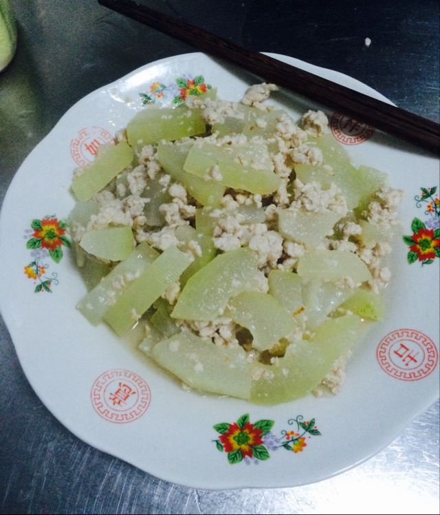 冬瓜炒肉碎