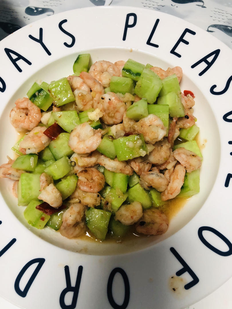 虾仁炒青瓜