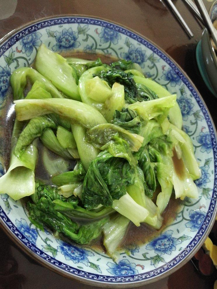 懒人菜单 五分钟蚝油香菇生菜