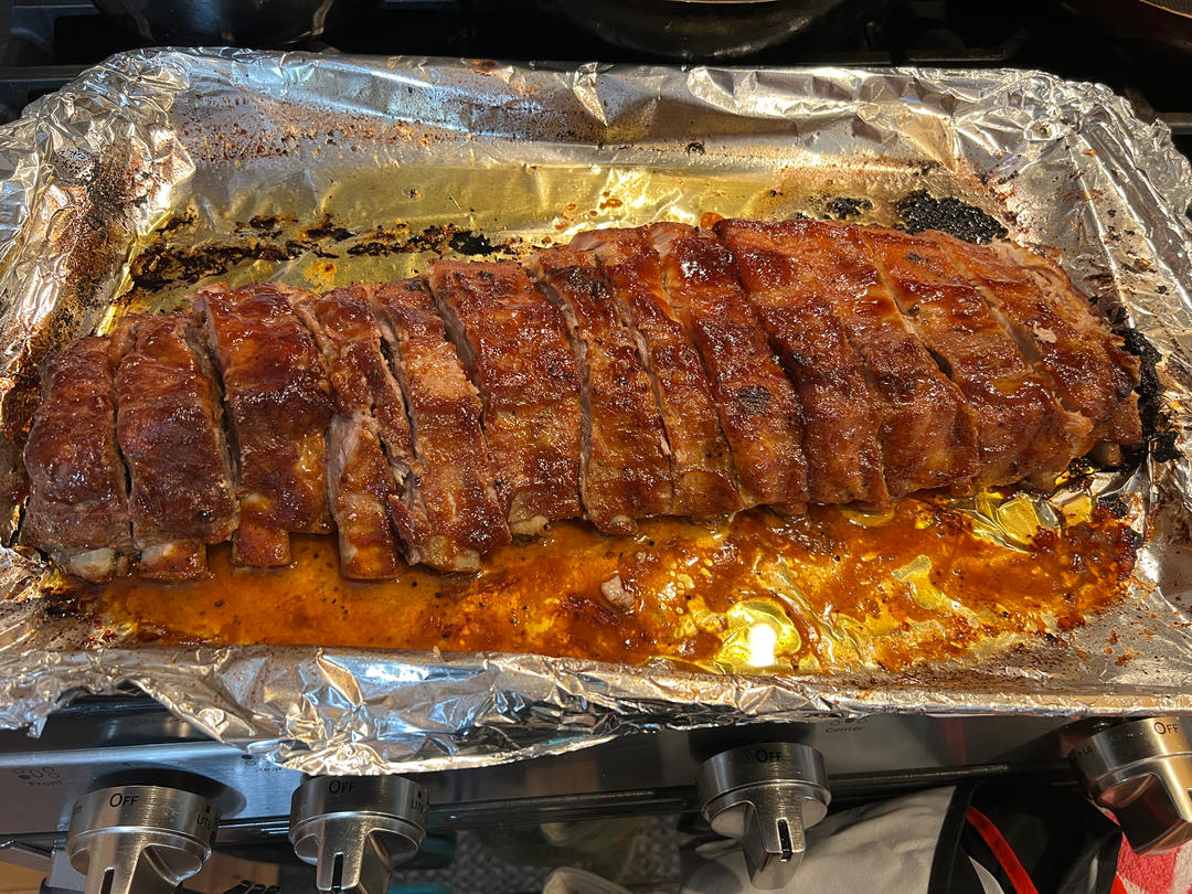 烤箱版美式BBQ的爆赞烤肋排