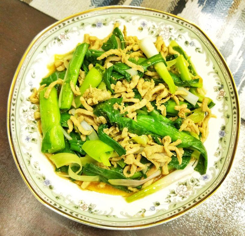 肉丝炒大蒜