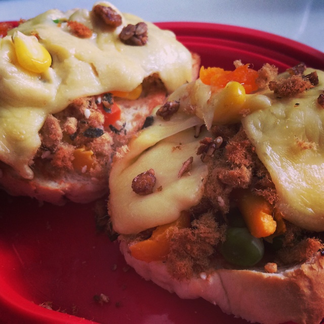 吐司培根小批萨