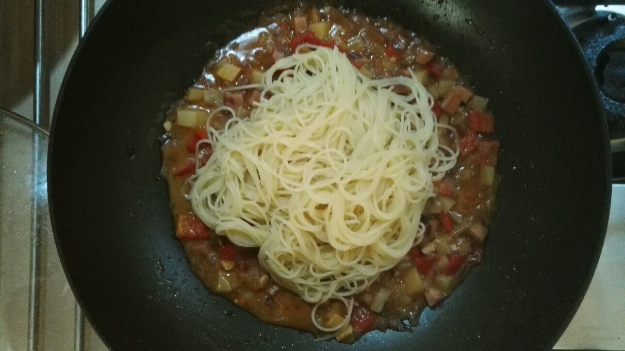用汉斯意大利面酱做的pasta的做法 步骤4