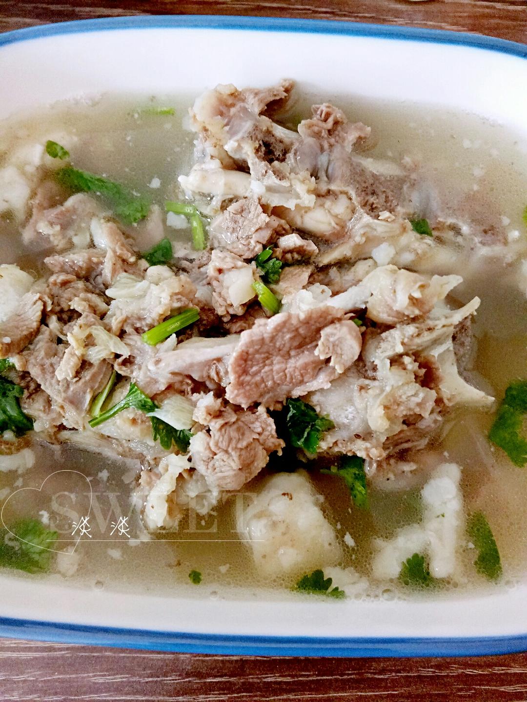 🐑羊肉羊骨一锅炖的做法