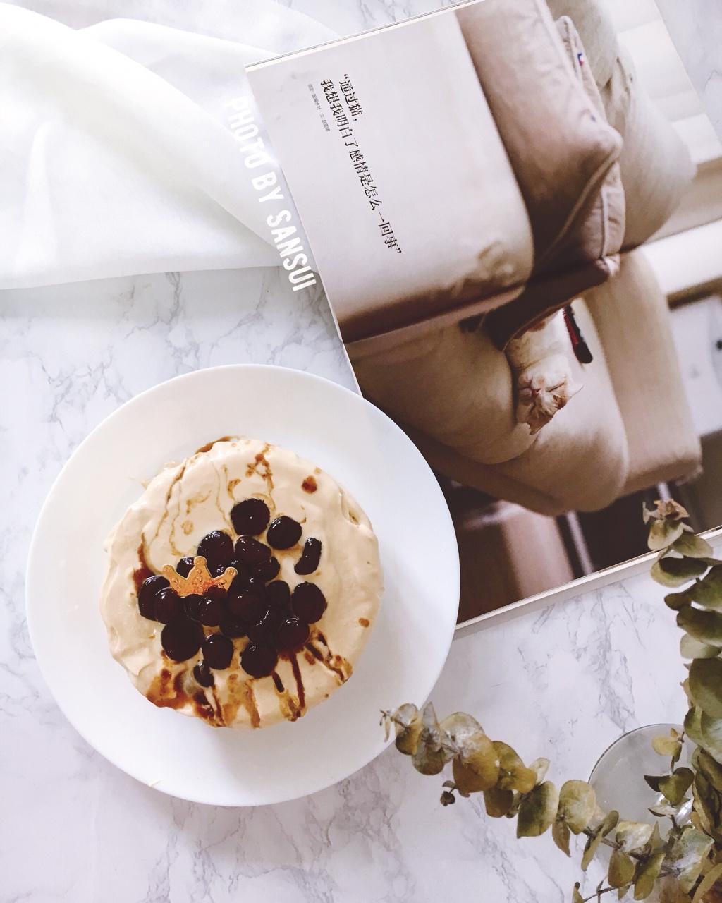 黑糖珍珠爆浆蛋糕