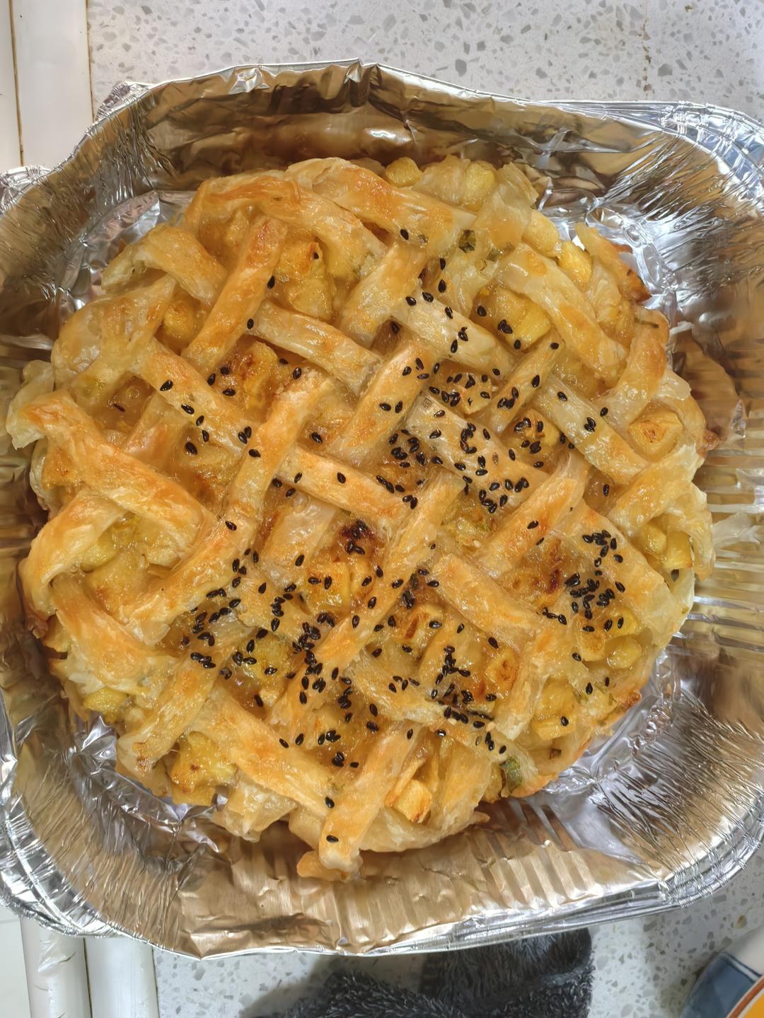 苹果派（手抓饼+空气炸锅）