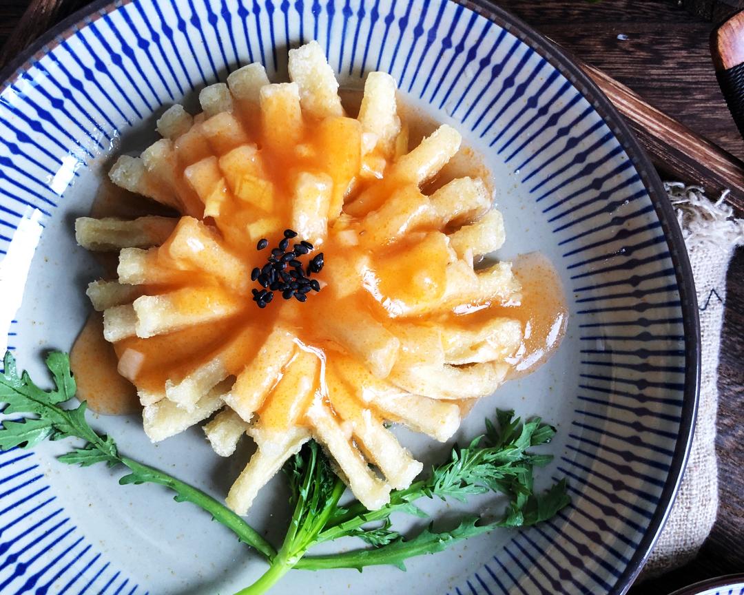 “花开富贵”之千页豆腐的做法